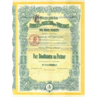 Cie des Appareils de Protection pour Transports par Voies ferrées (PB)
