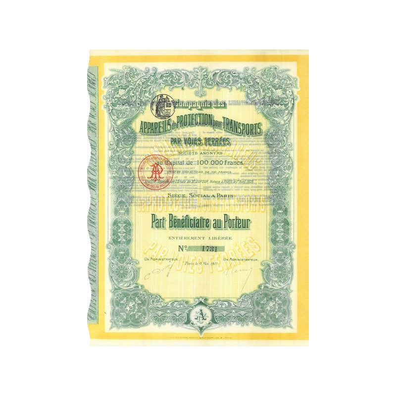Cie des Appareils de Protection pour Transports par Voies ferrées (PB)