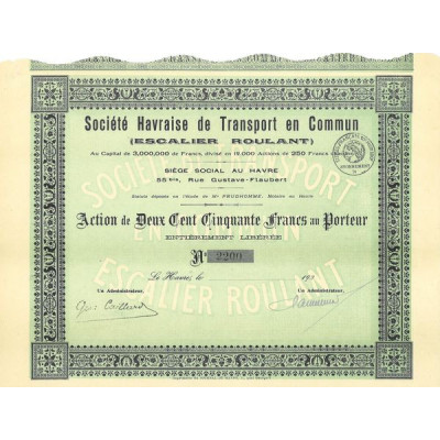 Sté Havraise de Transport en Commun (Escalier Roulant)