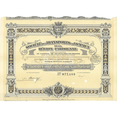 Sté des Transports en Commun de la Région Parisienne (Act)