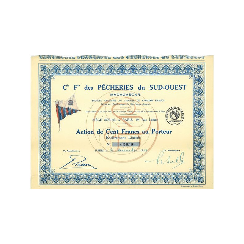 Cie Française des Pêcheries du Sud-Ouest