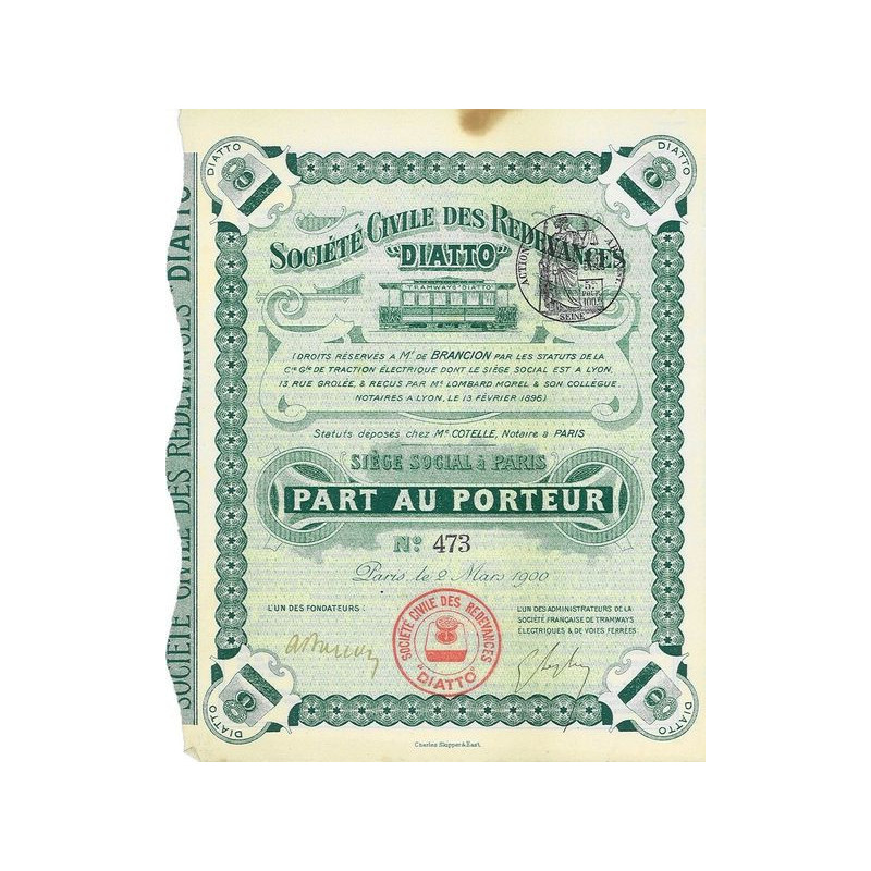 Société Civile des Redevances "Diatto"