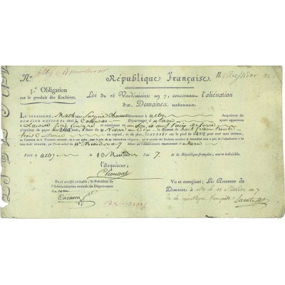 Obligation Domaines Nationaux