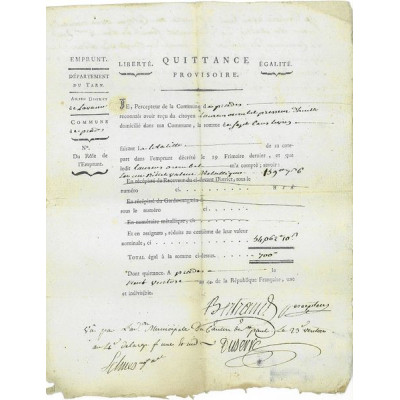 Emprunt Quittance Provisoire