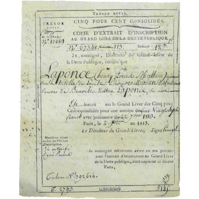 Trésor Royal 5 % consolidé