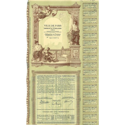 Ville de Paris Emprunt de 170 millions (1904) (Obl 500 F)