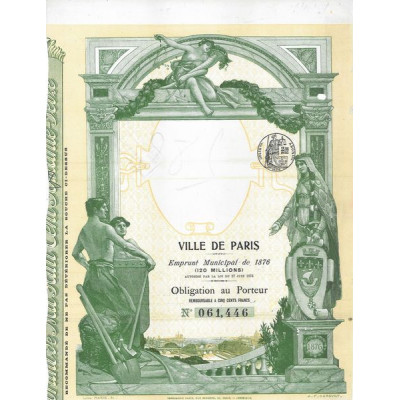 Ville de Paris Emprunt Municipal de 1876 (120 Millions)