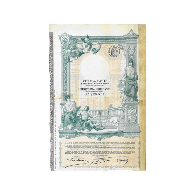 Ville de Paris Emprunt du Métropolitain