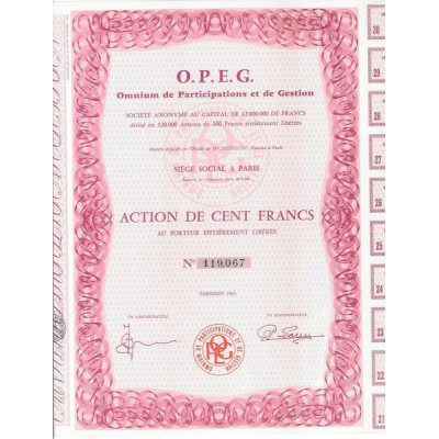 O.P.E.G. Omnium de Participations et de Gestion