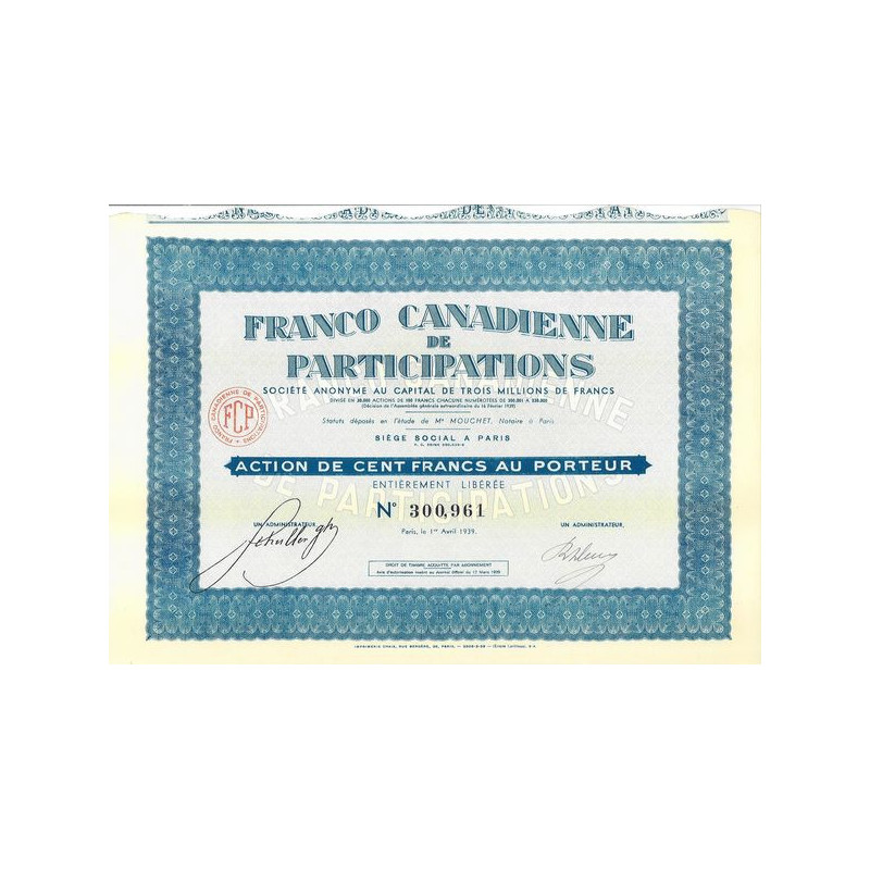 Franco Canadienne de Participations