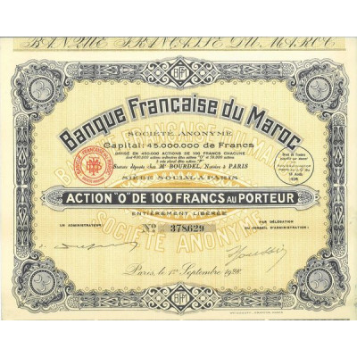 Banque Française du Maroc (Act O)