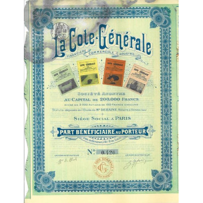 La Cote Générale - Financière Commerciale Industrielle
