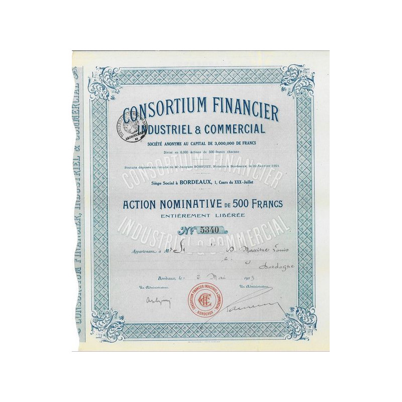 Consortium Financier Industriel & Commercial