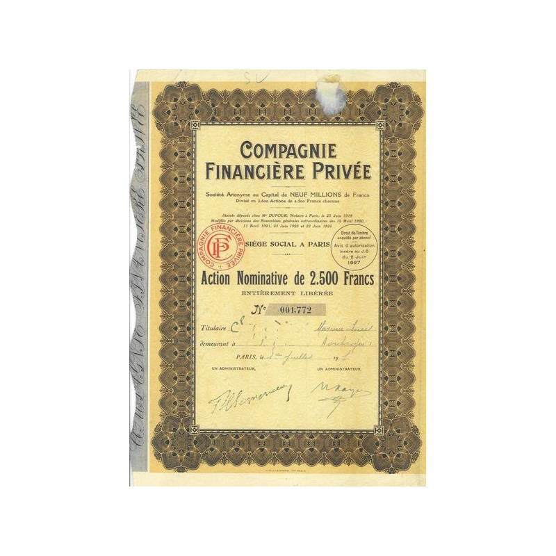 Compagnie Financière Privée