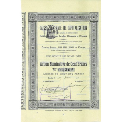 Caisse Centrale de Capitalisation pour Favoriser l'Economie et l'Epargne