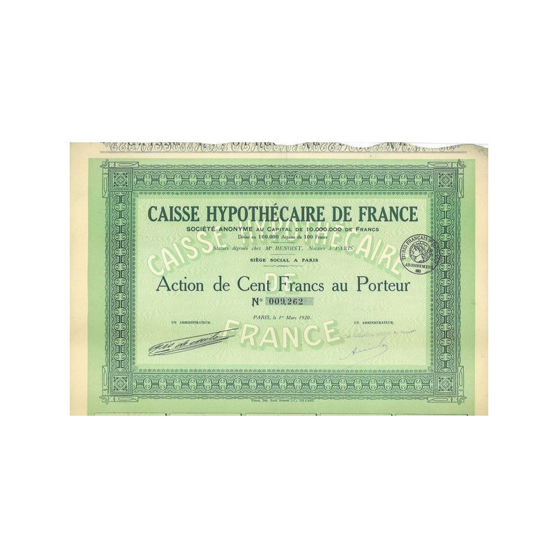 Caisse Hypothécaire de France