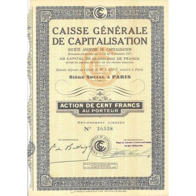 Caisse Générale de Capitalisation (1938)