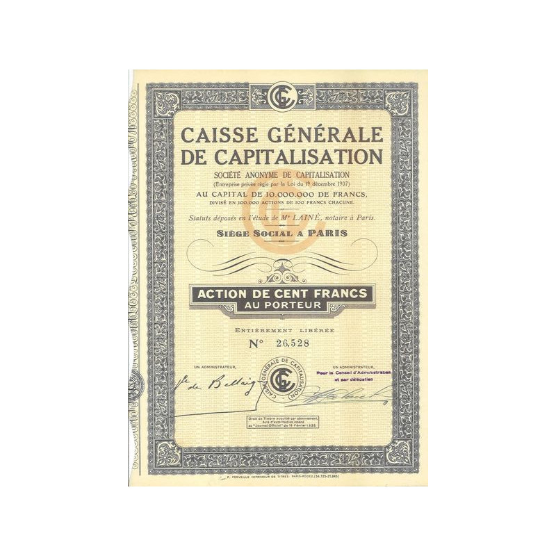 Caisse Générale de Capitalisation (1938)