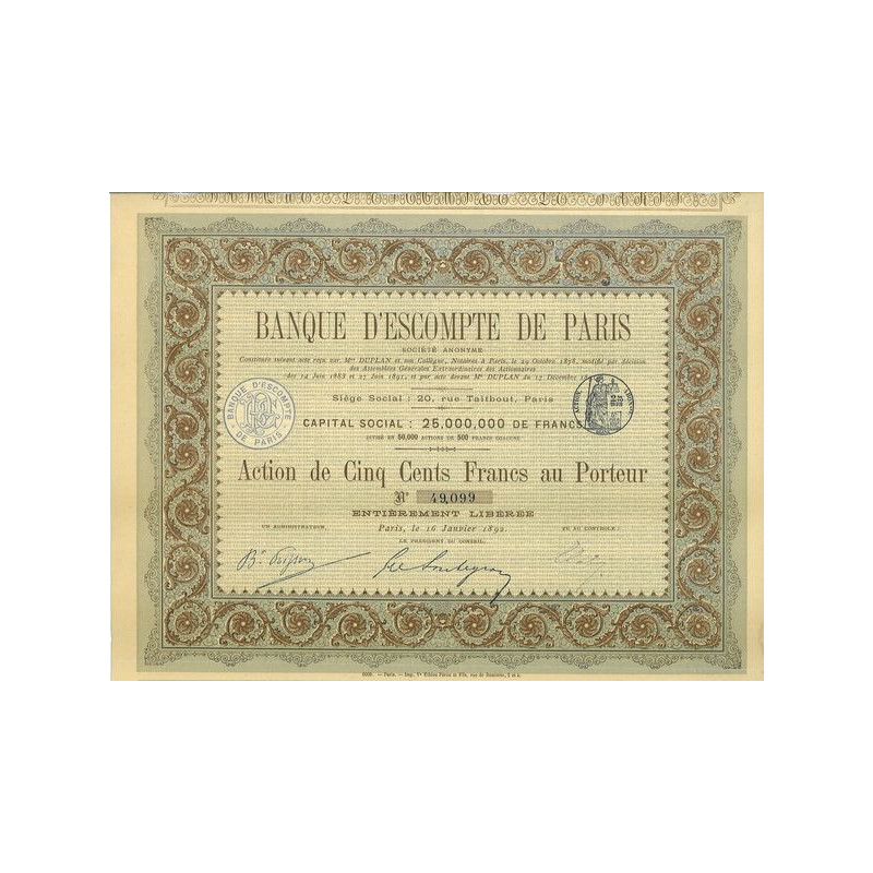Banque d'Escompte de Paris