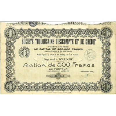 Société Toulousaine d'Escompte et de Crédit