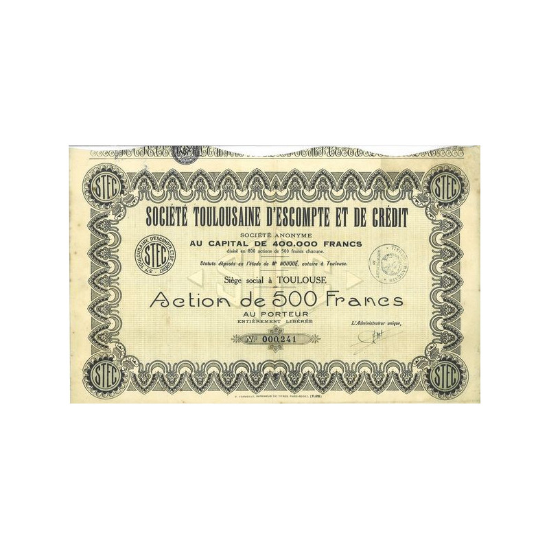 Société Toulousaine d'Escompte et de Crédit
