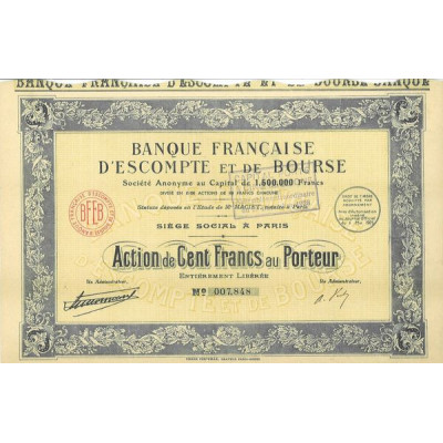 Banque Française d'Escompte et de Bourse