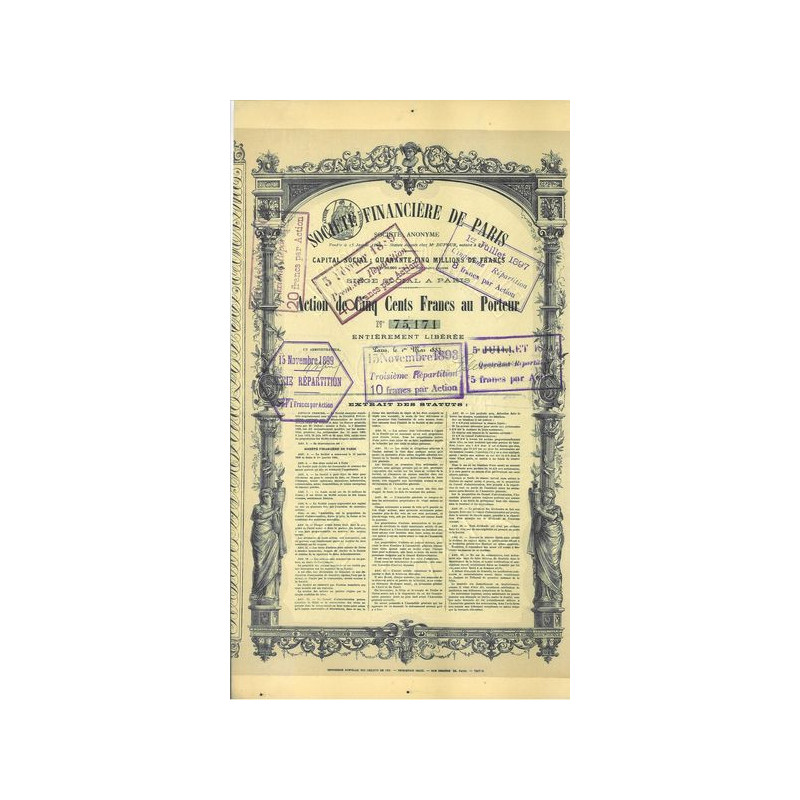 Société Financière de Paris (Act 500 F)