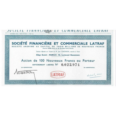 Société Financière et Commerciale Latraf