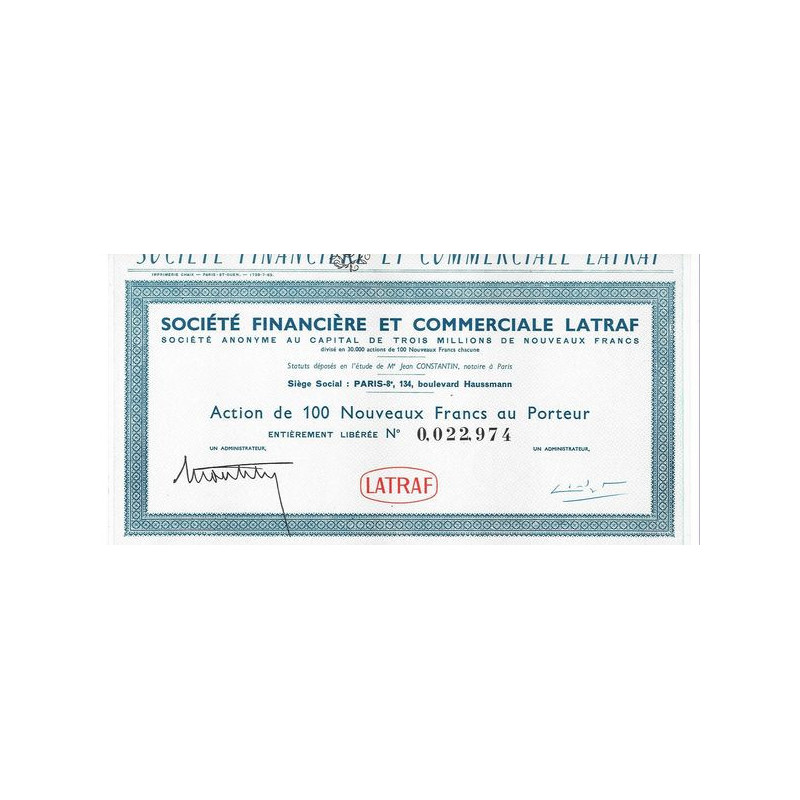 Société Financière et Commerciale Latraf
