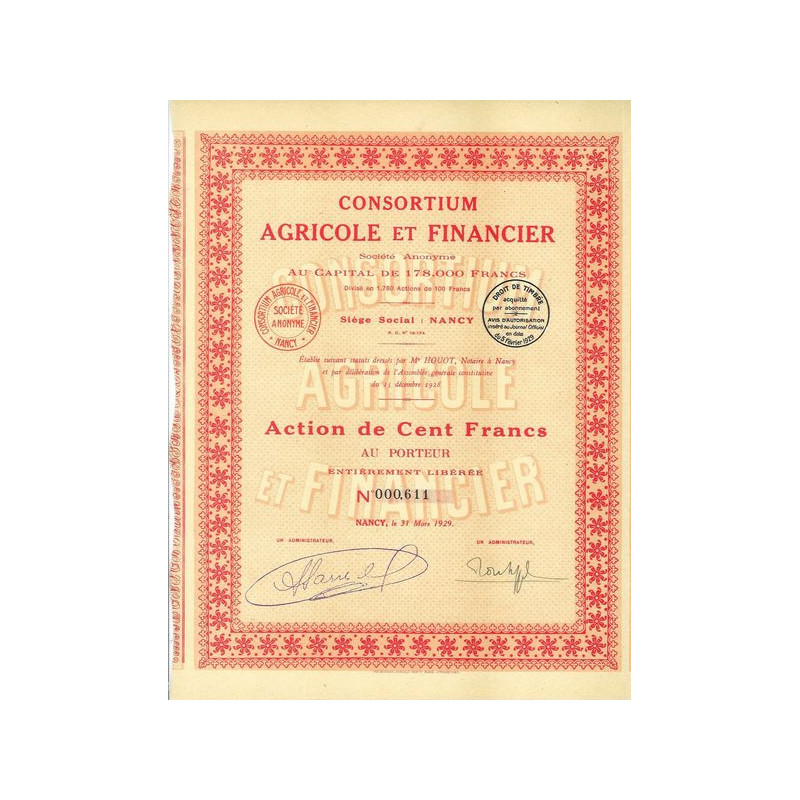 Consortium Agricole et Financier