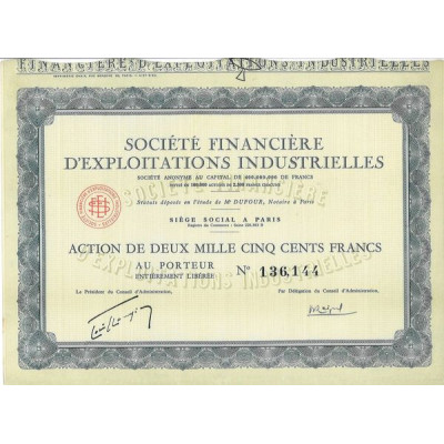 Société Financière d'Exploitations Industrielles