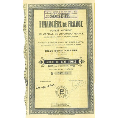Société Financière de France 1934