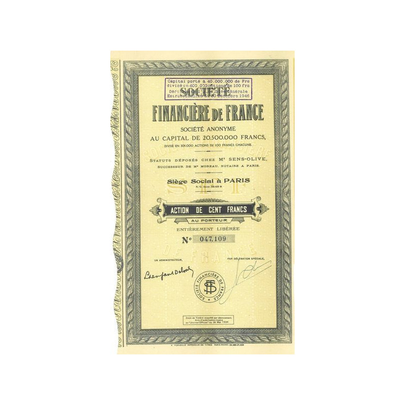 Société Financière de France 1934