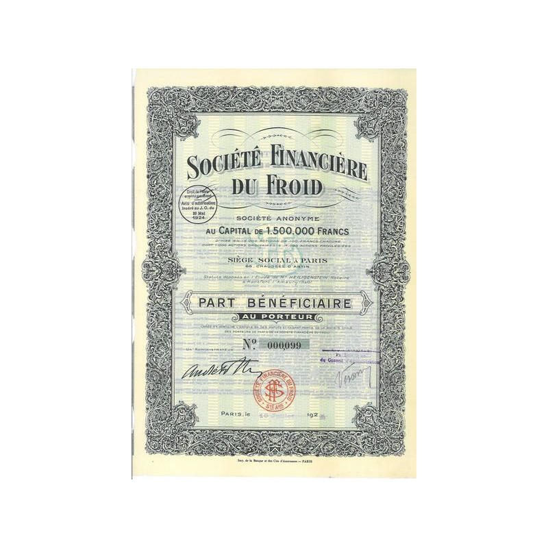 Société Financière du Froid (PB)