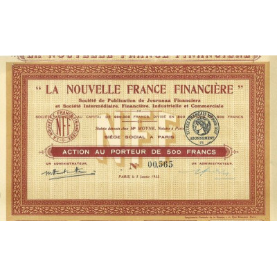 "La Nouvelle France Financière"