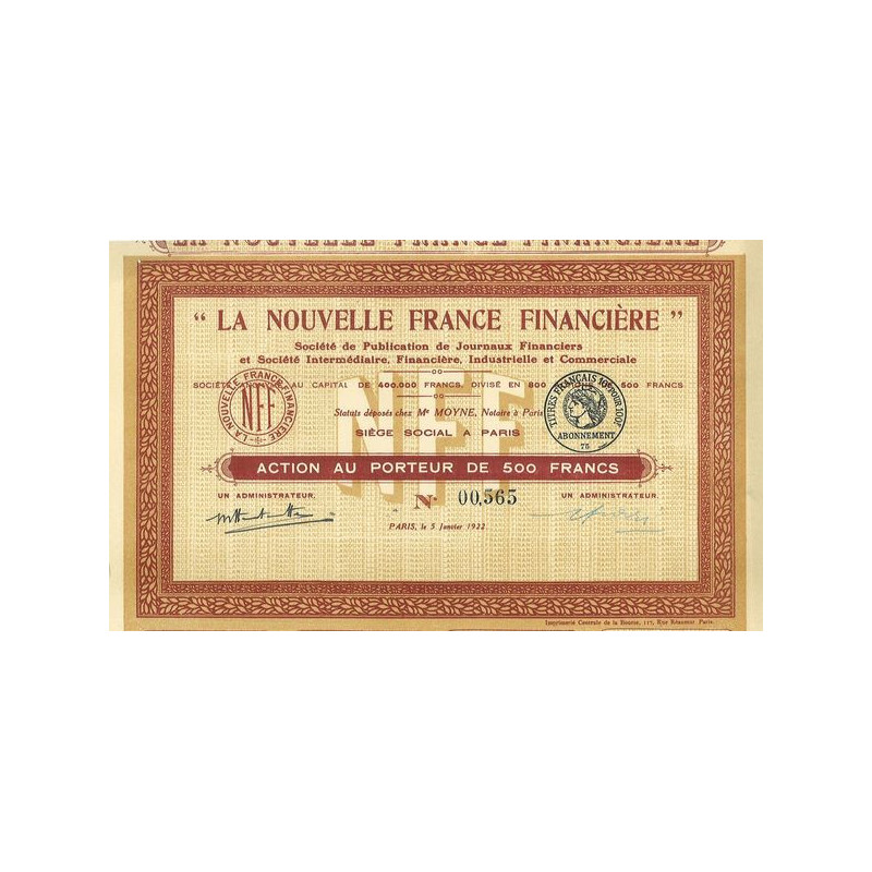 "La Nouvelle France Financière"