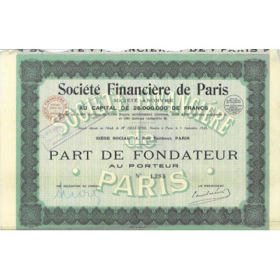 Société Financière de Paris (PF)