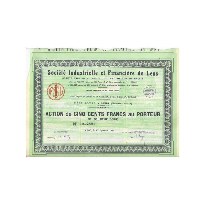 Société Industrielle et Financière de Lens