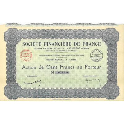 Société Financière de France 1932