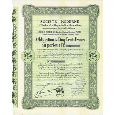 Société Moderne d'Etudes et d'Organisation financières