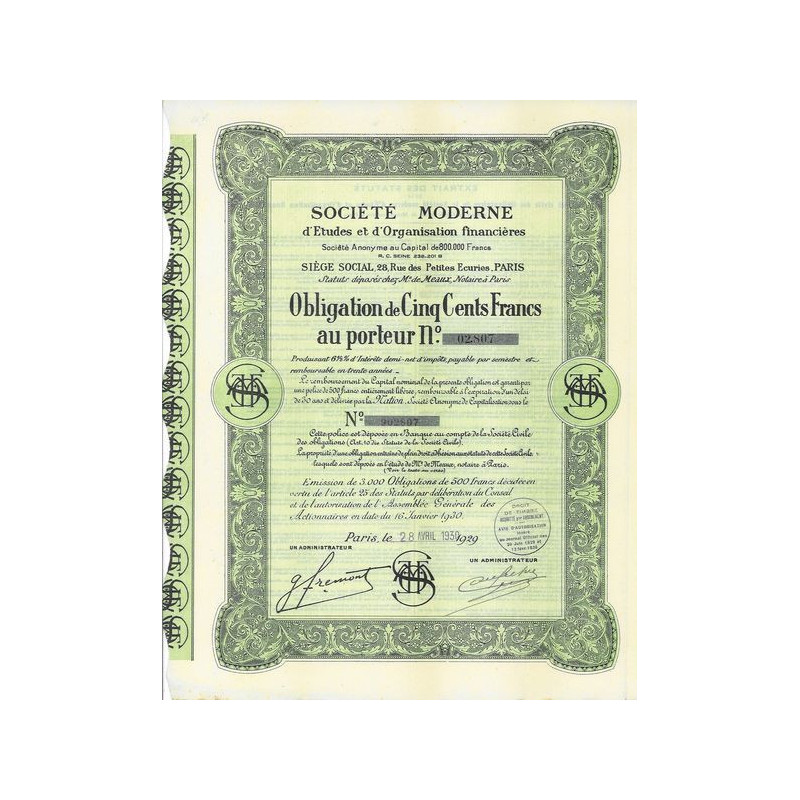 Société Moderne d'Etudes et d'Organisation financières