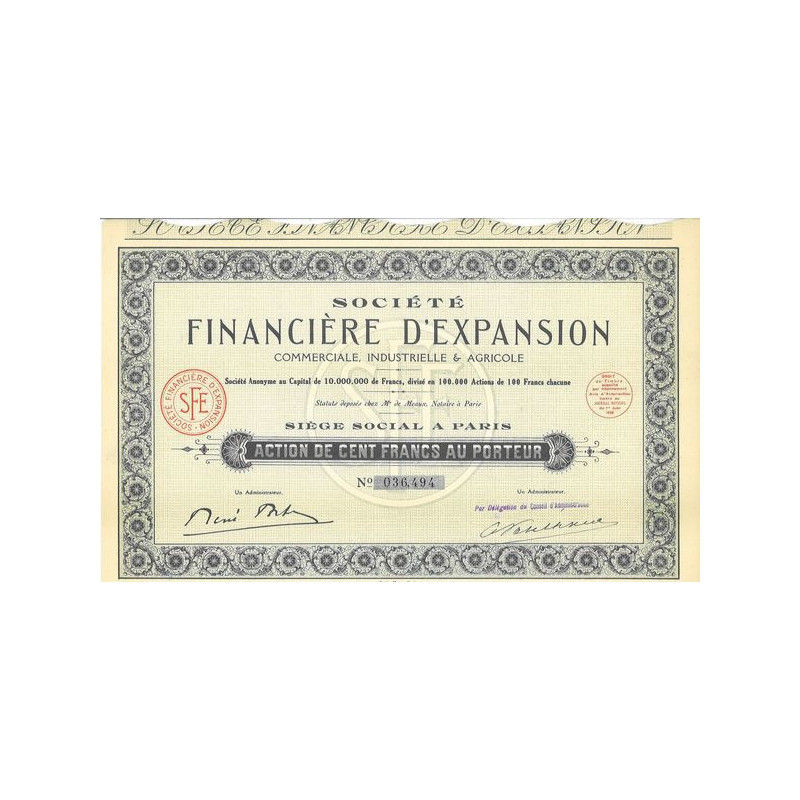 Société Financière d'Expansion Commerciale Industrielle & Agricole