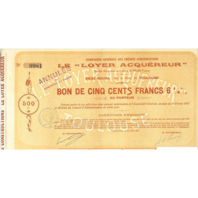 Compagnie Générale des Crédits Constructions Le "Loyer Acquéreur"