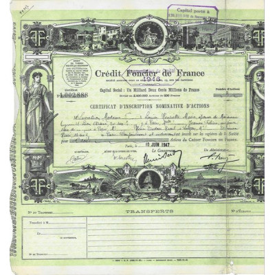 Crédit Foncier de France (Certif)