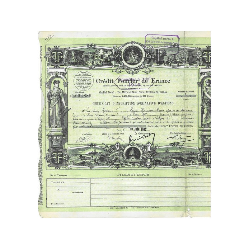 Crédit Foncier de France (Certif)