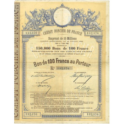 Crédit Foncier de France Emprunt 15 Millions
