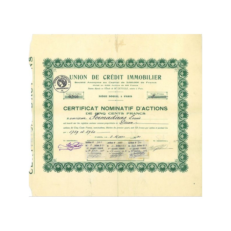 Union de Crédit Immobilier