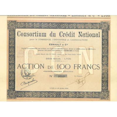 Consortium du Crédit National pour le Commerce l'Industrie et l'Agriculture - Esnault & Cie