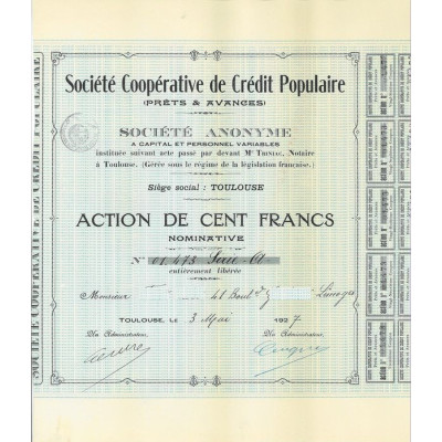 Société Coopérative de Crédit Populaire (Prêts & Avances)