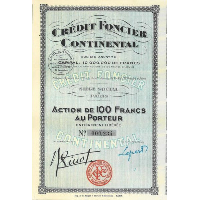 Crédit Foncier Continental (Act 100 F)